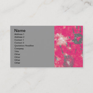 130 AFRICA HOT PINK GREY GRAY PEACE HANDS STOP CAU BUSINESS CARD