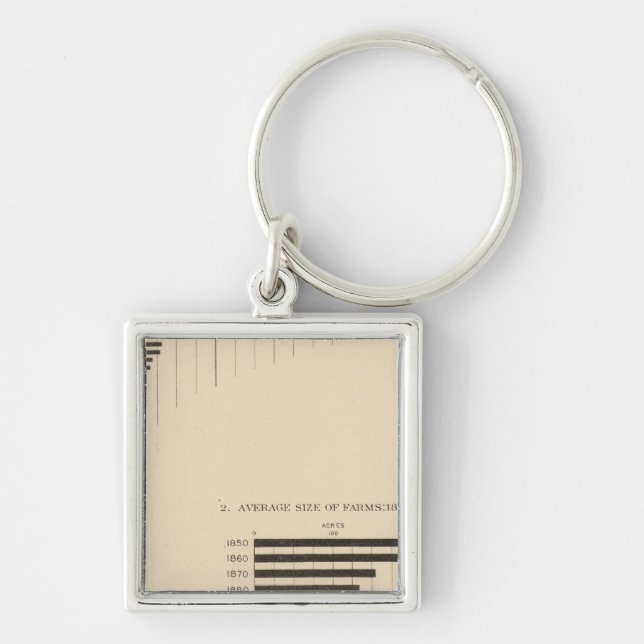 130 Size, no of farms 1850-1900 Key Ring (Front)
