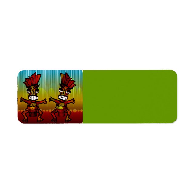 1312743176_Vector_Clipart Hawaiian Tiki men Return Address Label (Front)