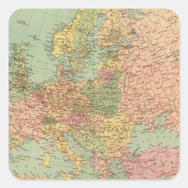 1314 Political Europe Square Sticker (Front)