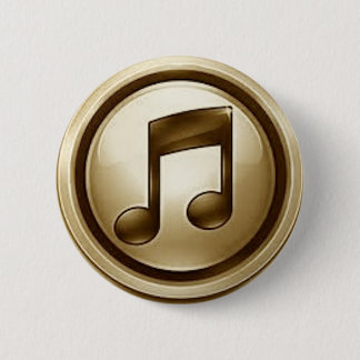 132535u7 Music icon 6 Cm Round Badge
