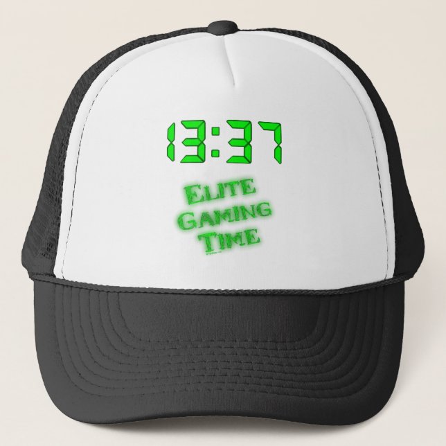 1337 Gaming Time Trucker Hat (Front)
