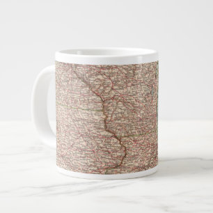 13435 Mich, Wis, Minn, Ia, Mo, Ill, Ind, Ky Large Coffee Mug