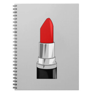 13479 RED LIPSTICK MAKEUP BEAUTY FASHION STYLE SAL NOTEBOOK
