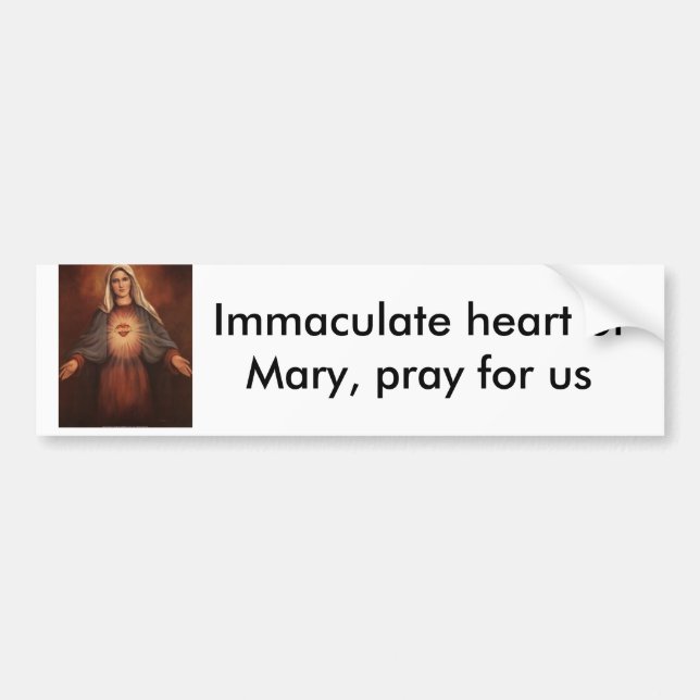 136-22521~Mary-s-Immaculate-Heart-Posters, Imma... Bumper Sticker (Front)