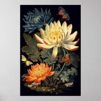 1375 Floral Poster