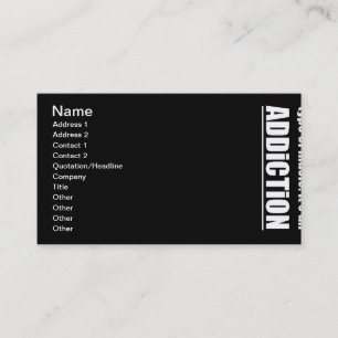 13770 techno type music addiction motto preference business card