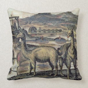 137-0627924 Illustration from a history of Peru sh Cushion