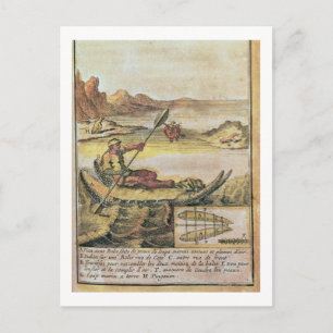 137-627922 Illustration from a history of Chile sh Postcard