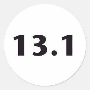 13.1 circle classic round sticker