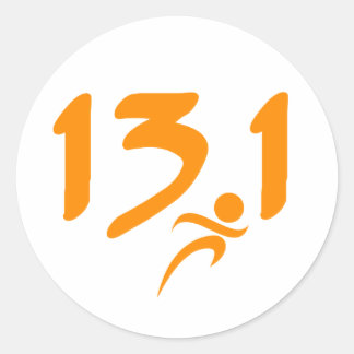 13.1 Half-marathon Classic Round Sticker