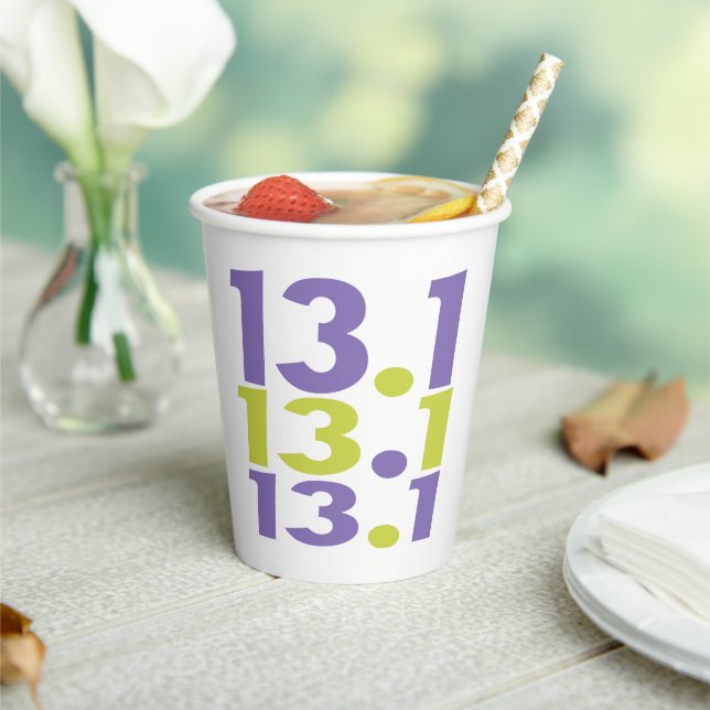 13.1 half marathon paper cups (Insitu)