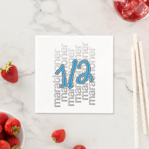 13.1 half marathoner Running Runner Paper Napkins