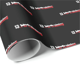 13.1 in Training Abstract Half-Marathon Running Wrapping Paper