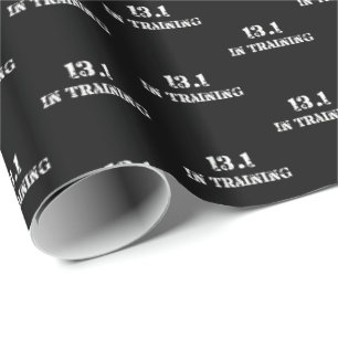 13.1 in Training Half Marathon Race - Running Wrapping Paper