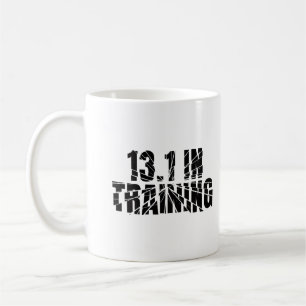 13.1 In Training Half Marathon Runner Broken Glass Coffee Mug
