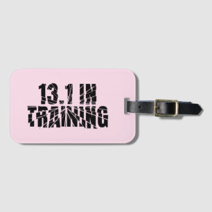 13.1 In Training Half Marathon Runner Broken Glass Luggage Tag