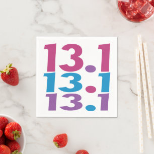 13.1 Marathoner - Half-Marathon Runner themed Napkin