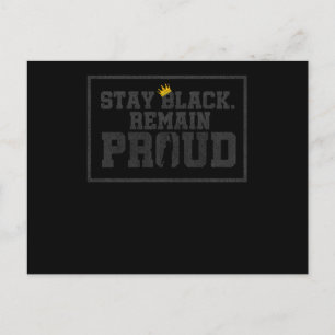 13 Black History Month African American Black Prid Announcement Postcard