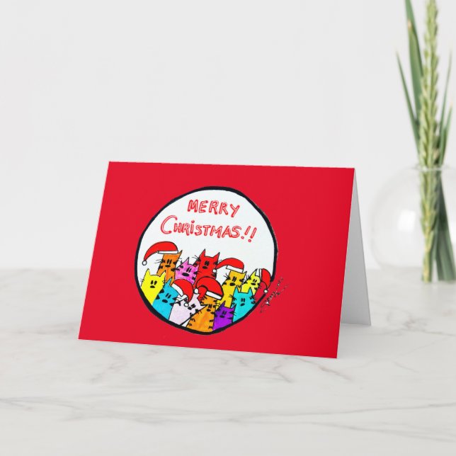 13 - Christmas Cats Card (Front)