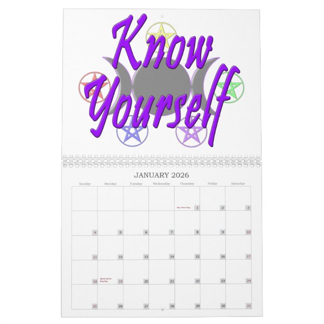 13 Goals & Wiccan Wisdom Calendar (Jan 2026)