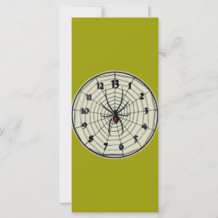 13 Hour Black Widow Clock in Frame