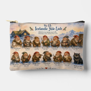 13 Icelandic Yule Lads Christmas in Iceland Accessory Pouch