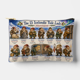 13 Icelandic Yule Lads Christmas reykjavik Accessory Pouch