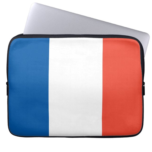 13" Laptoptasche Frankreich Fahne Laptop Sleeve (Front)