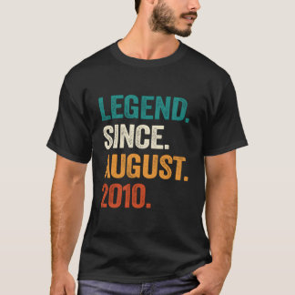 13 Legend Since August 2010 13Th T-Shirt