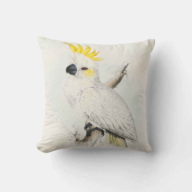 #13-Lesser sulphur-crested cockatoo Cushion (Front)
