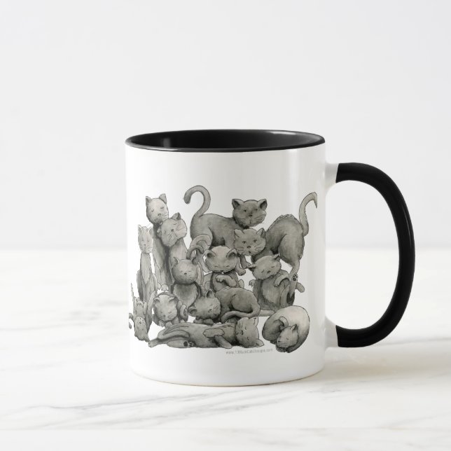 13 Lucky Black Cats Mug (Right)
