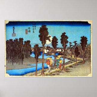13. Numazu-juku, Hiroshige, Ukiyo-e Poster