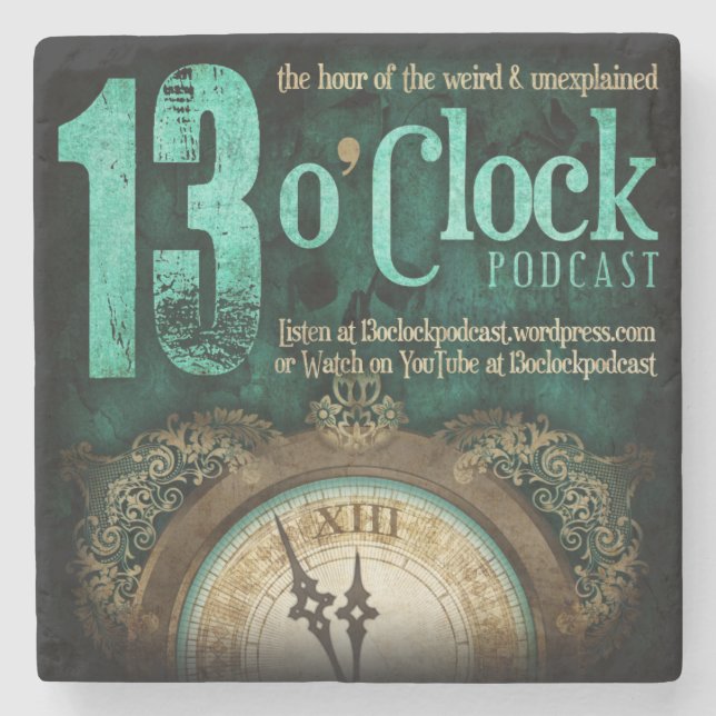 13 O'Clock Fancy Logo Coaster (Front)