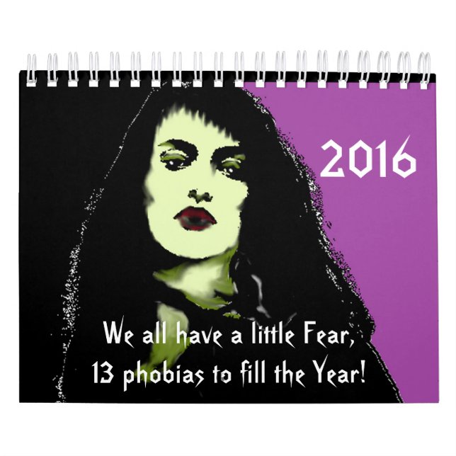13 Phobias to fill the year calendar (Cover)