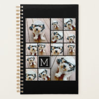 13 Photo Collage Monogram black - Can Edit Colour