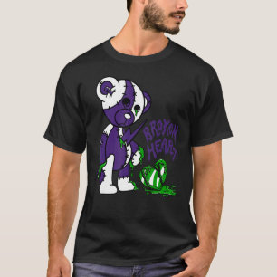 13 Retro Court Purple Match Number 23 Drip Broken  T-Shirt