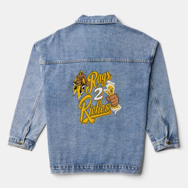 13 Retro Del Sol Tee Rag 2 Riches Streetwear Del S Denim Jacket (Back)