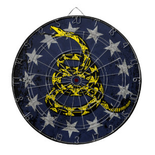13 Star American Flag and Snake Dartboard