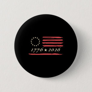 13-star Betsy Ross American Us Flag 4th Of July Di 6 Cm Round Badge