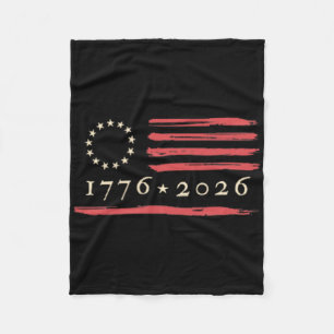 13-star Betsy Ross Flag 4th Of July 1776 Vintage D Fleece Blanket