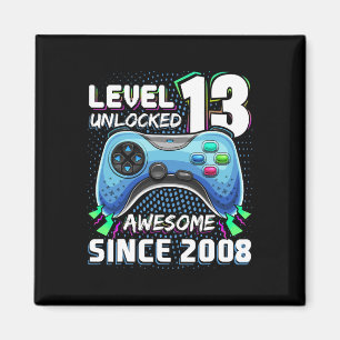 13 Unlocked Awesome 2008 Video Game 13th Birthday  Magnet