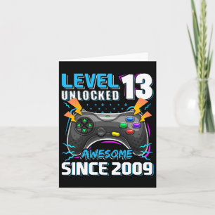 13 Unlocked Awesome 2009 Video Game 13th Birthday Card
