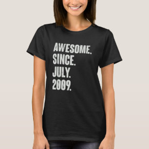 13 Year Old 13th Birthday Awesome Since July 200 T-Shirt