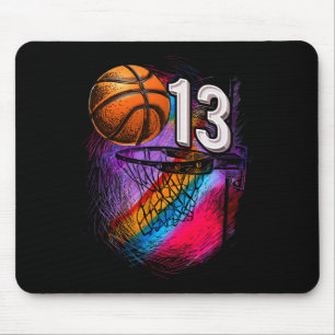 13 Year Old 13th Birthday Basketball Official Teen Mouse Pad