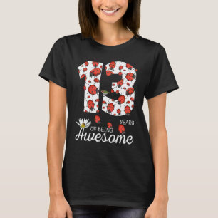 13 Year Old Awesome 2009 13th Birthday Girl Family T-Shirt
