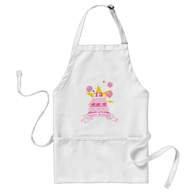 13 Year Old Birthday Cake Standard Apron (Front)