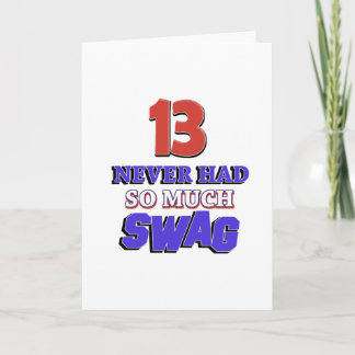 13 Year Old Birthday Gift Card