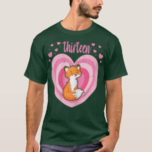 13 Year Old Cute Fo Birthday Girl 13th Bday 24 T-Shirt
