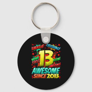 13 Year Old For Boys 13th Birthday Boy 13 Year Old Key Ring